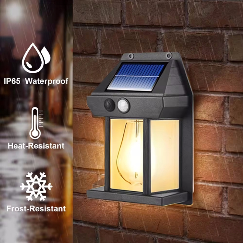 Photocell Outdoor Lighting - 屋外ソーラーランプ,防水,壁照明,庭の装飾,タングステン電球,太陽光,通路,フェンスランプ,庭,洗濯機
