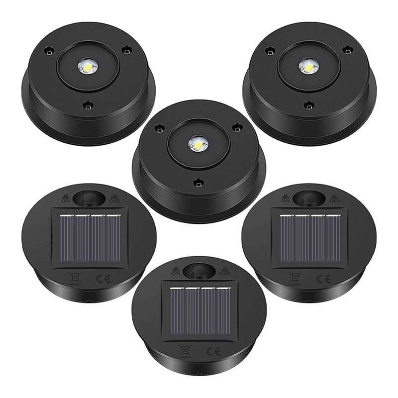 Photocell Outdoor Lighting - ソーラーパネル用LEDシーリングライト,7ルーメン,6個