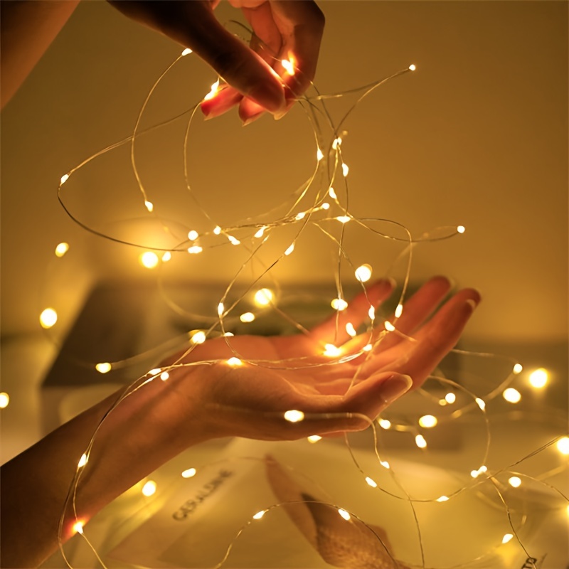 Outdoor Lighting No Wiring - Led フェアリーライト銅線ストリング 1/2/5/10 メートルホリデー屋外ランプガーランドクリスマスツリーウェディングパーティーの装飾