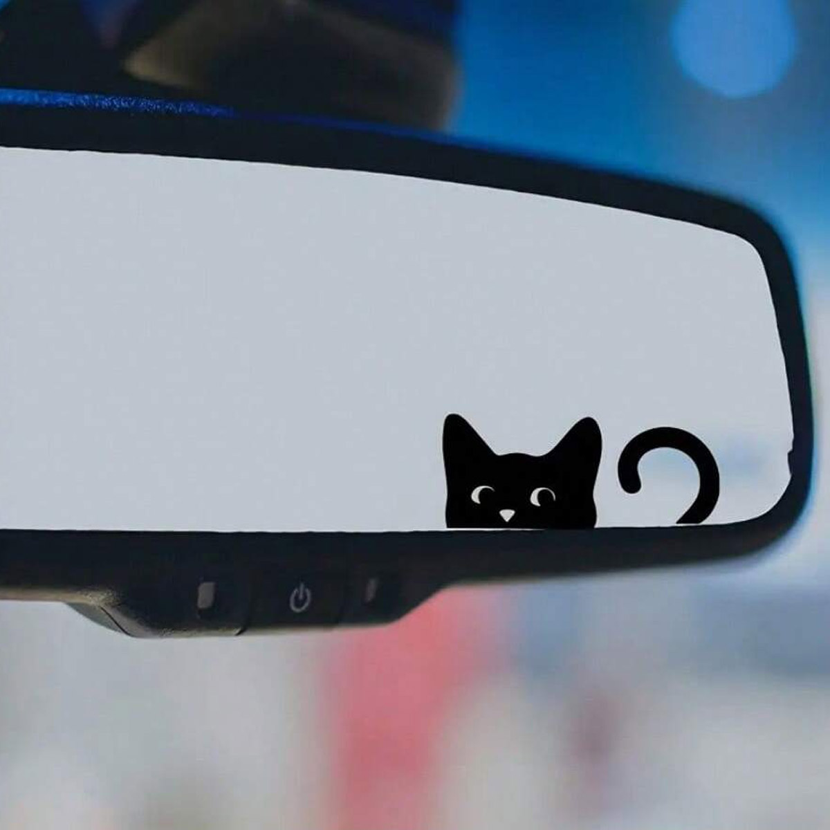 Outdoor Lighting With Outlet - 猫ステッカー、ミニ猫、覗き見猫、ミラーステッカー、車用ステッカー、屋内外用ビニールステッカー、ミニステッカー