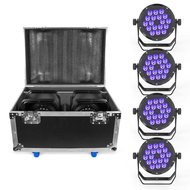 Outdoor Lighting Ip65 - 4個セット 18x10W IP65防水 パーライト RGBW UV