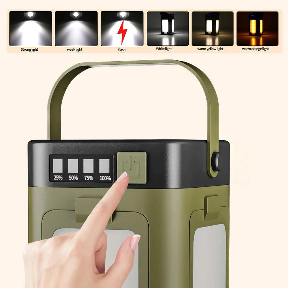 ソーラー充電式折りたたみ式2000mAhパワーバンク付き屋外 - Outdoor Lighting Solar のレビューと価格