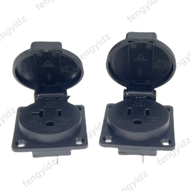 黒 125V 15A 20A IP44 CE アメリカ日本多 - Outdoor Lighting No Outlet のレビューと価格