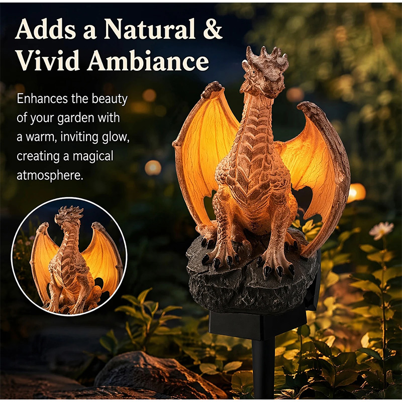 ドラゴンレガシーゴールデンエンバーエディションソーラーガーデ - Photocell Outdoor Lighting のレビューと価格