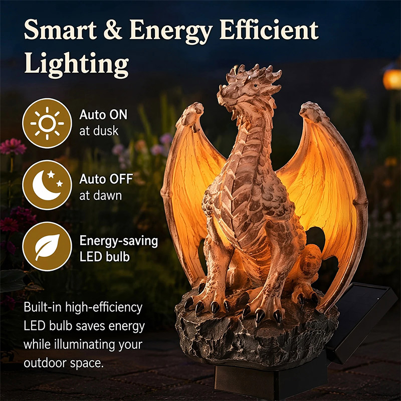 ドラゴンレガシーゴールデンエンバーエディションソーラーガーデ - Photocell Outdoor Lighting のレビューと価格
