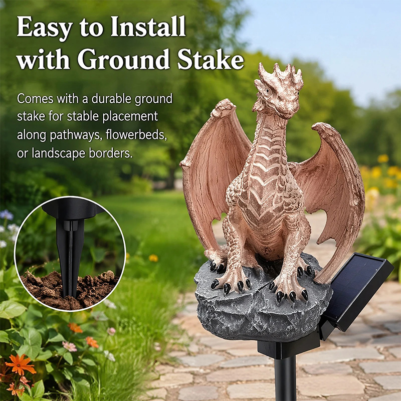 ドラゴンレガシーゴールデンエンバーエディションソーラーガーデ - Photocell Outdoor Lighting のレビューと価格