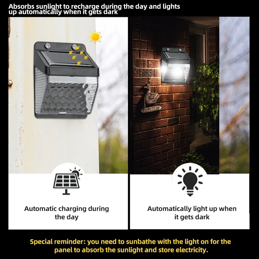 LED ソーラーライト PIR モーションセンサーウォールラ - Outdoor Lighting Solar のレビューと価格