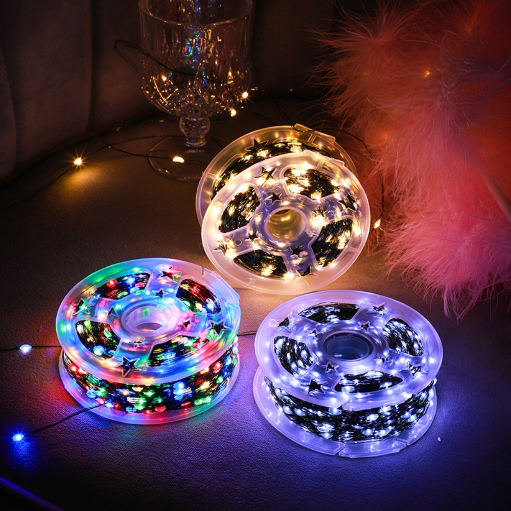 50 メートル/100 メートル LED ストリングライトグ - Outdoor Lighting No Wiring のレビューと価格