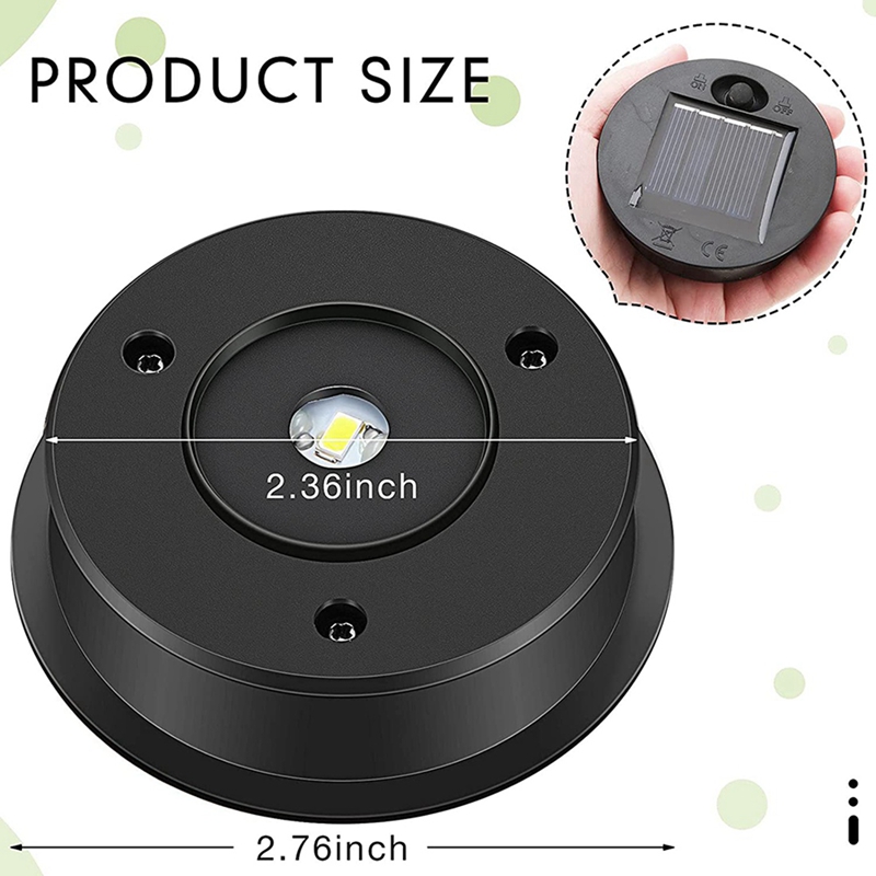 ソーラーパネル用LEDシーリングライト,7ルーメン,6個 - Photocell Outdoor Lighting のレビューと価格