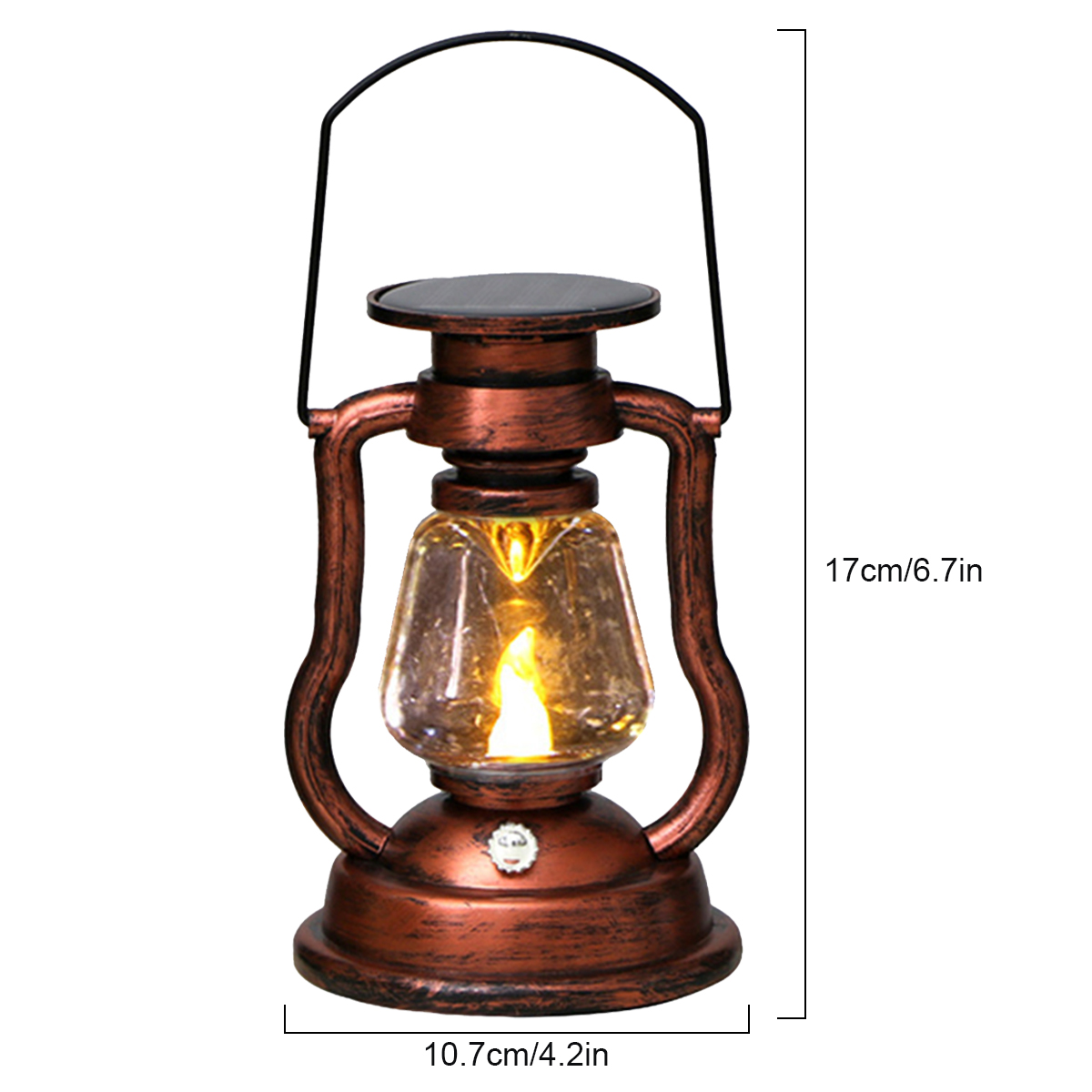 雰囲気ライトレトロ LED ソーラーライトオイルランプちらつ - Photocell Outdoor Lighting のレビューと価格