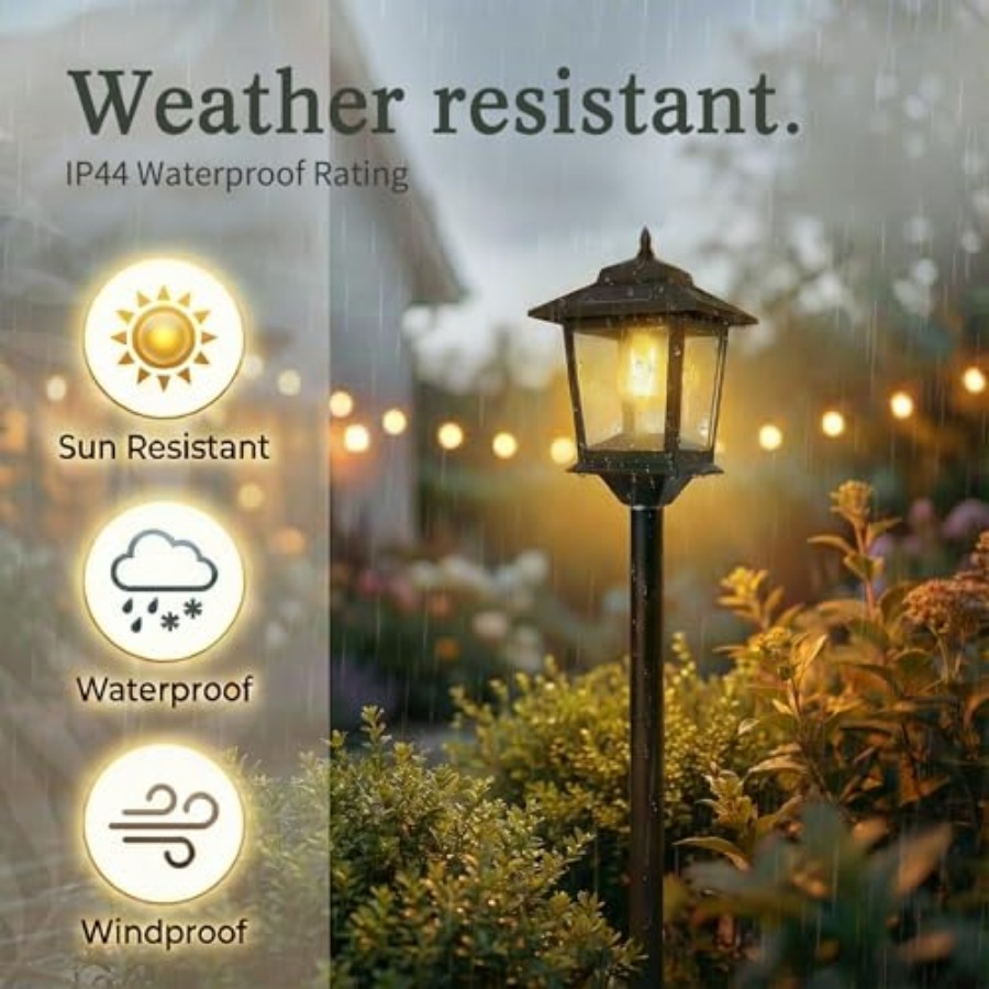 屋外ソーラーポストライト、2個パック63インチ夕暮れから夜明 - Outdoor Lighting Solar のレビューと価格