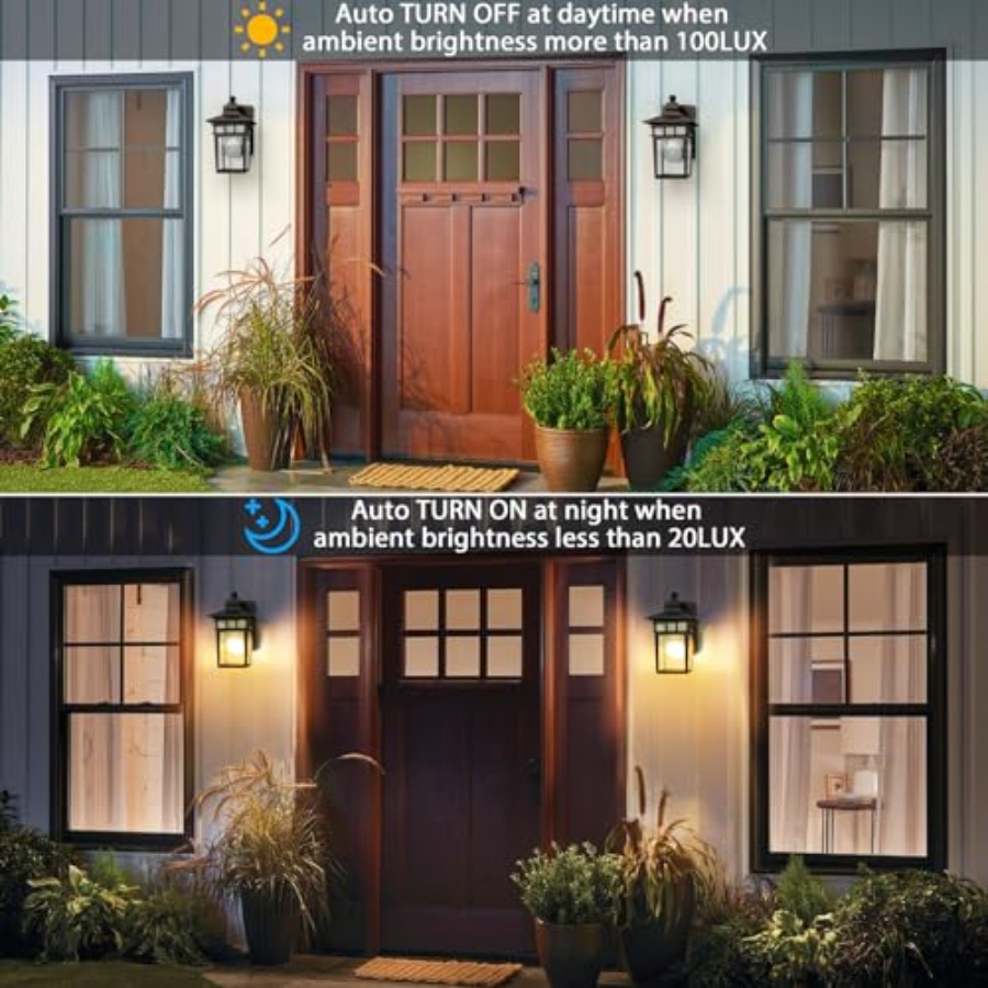 GFCIコンセント付き屋外照明、夕暮れから夜明けまで点灯する - Outdoor Lighting With Outlet のレビューと価格