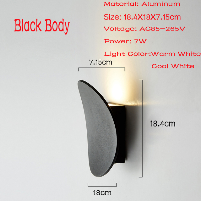 防水アルミニウムLEDウォールランプ,モダンな電球,屋内,屋 - Outdoor Lighting No Wiring のレビューと価格