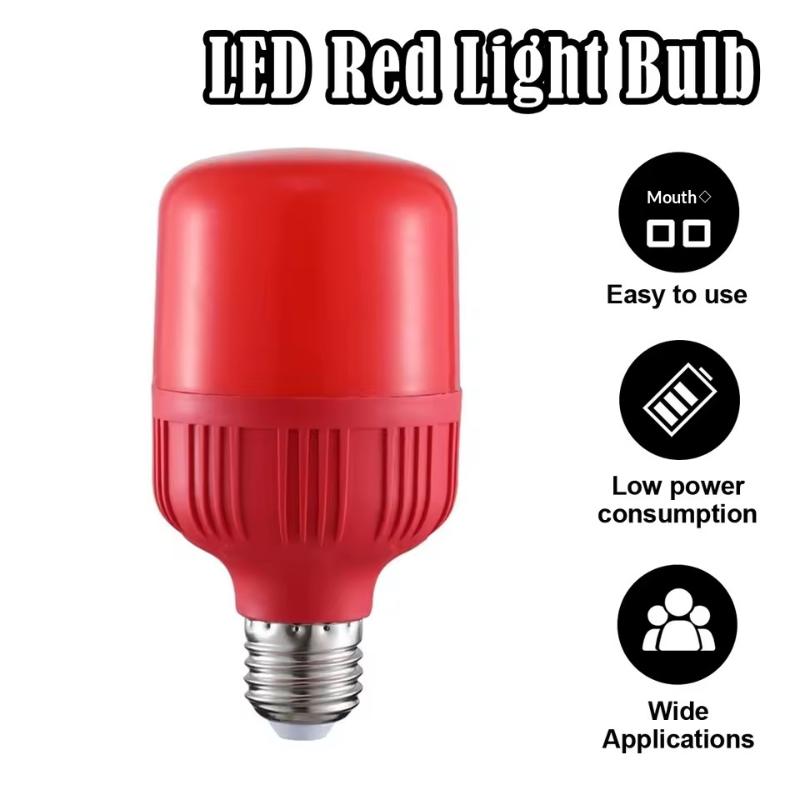 新型ハイパワーレッドLED電球 E27/B22 220V 5 - Outdoor Lighting Solar のレビューと価格