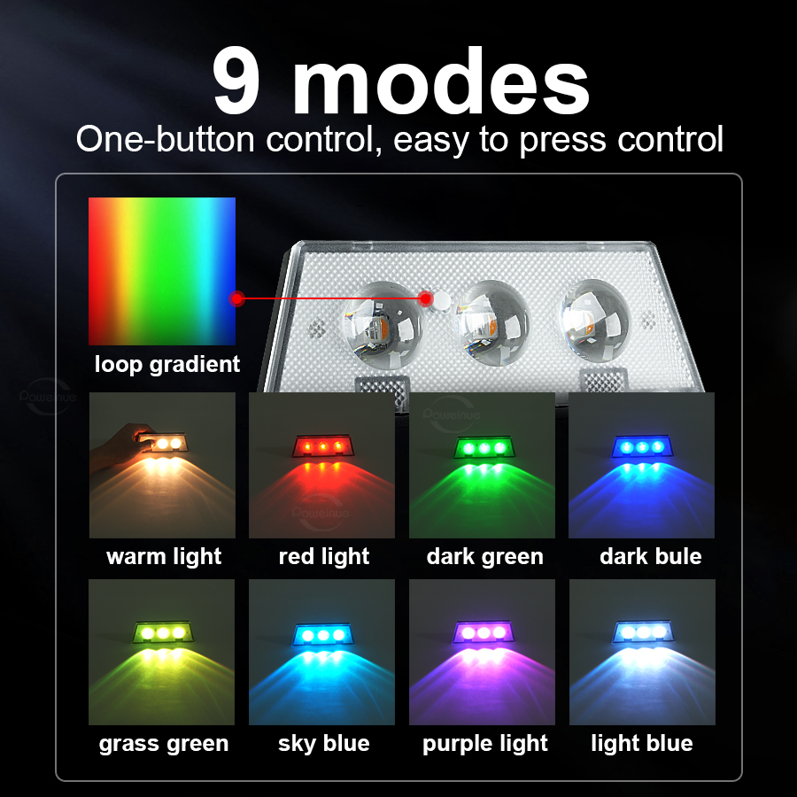 超高輝度ソーラーライト RGBと温白色ソーラーLEDステップ - Outdoor Lighting With Outlet のレビューと価格