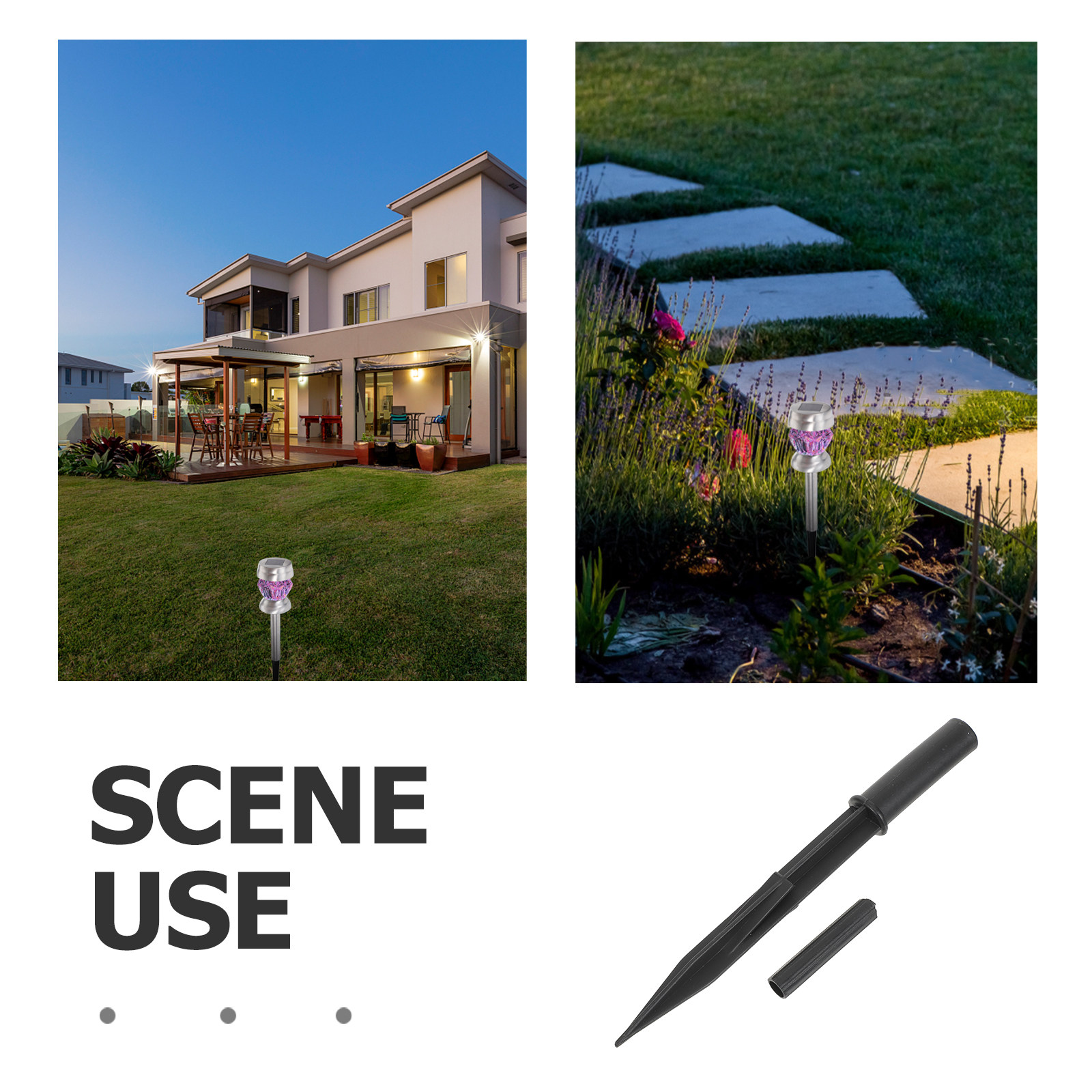 20セット ソーラーグラウンドステークス 強化プラスチック製 - Outdoor Lighting And Landscape のレビューと価格