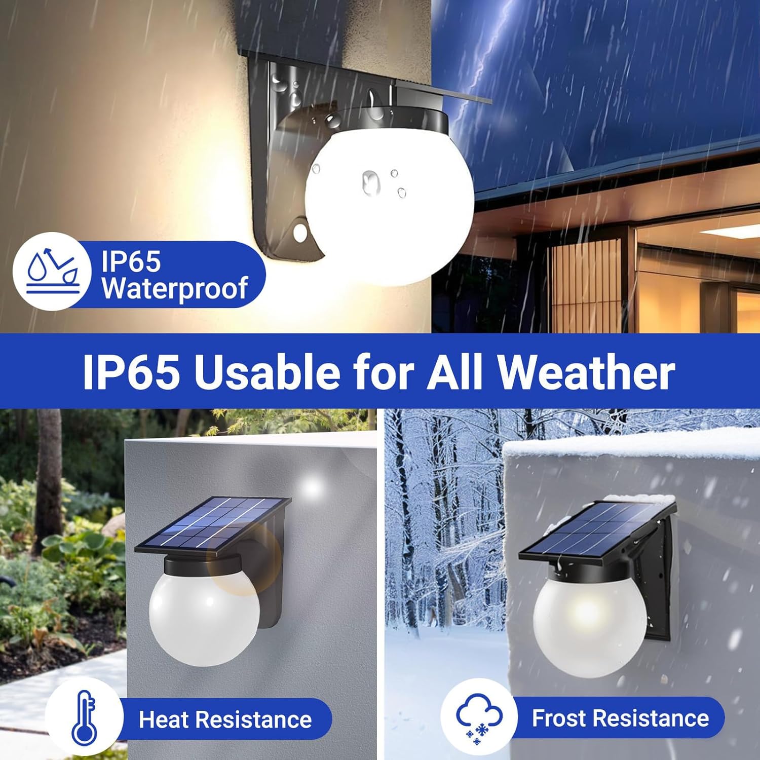 ソーラー球形ウォールライト 屋外IP65防水 ラウンドボール - Outdoor Lighting With Outlet のレビューと価格
