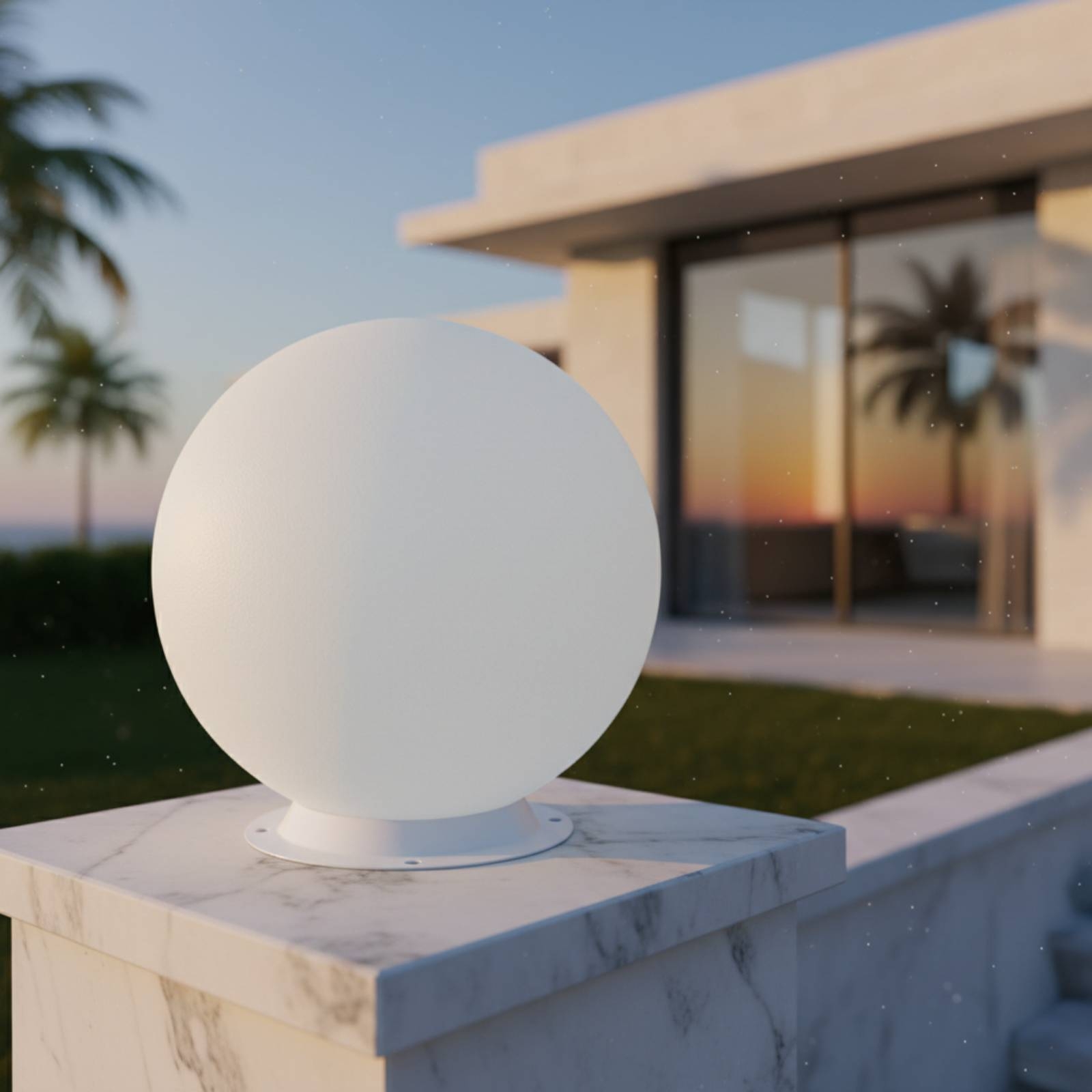 ソーラーポストキャップライト夕暮れから夜明けまで点灯する球形 - Outdoor Lighting Ip65 のレビューと価格
