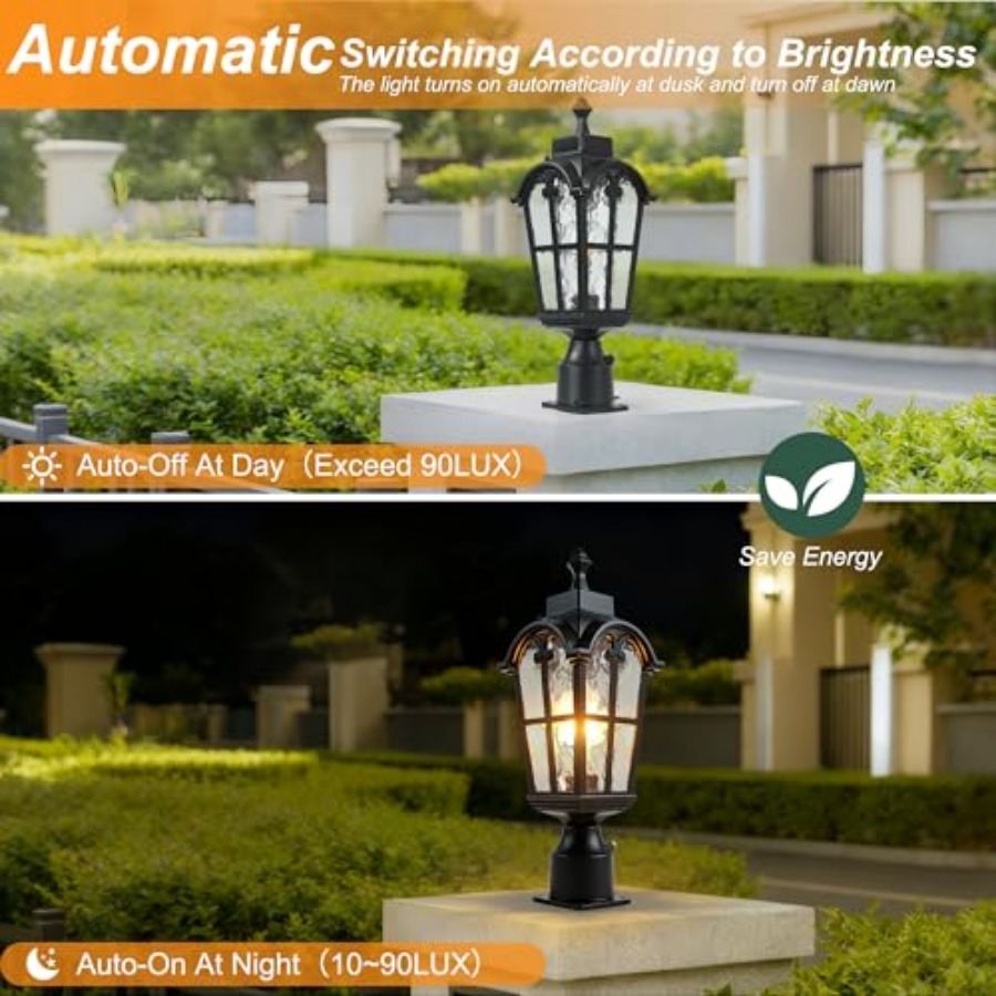 センサー屋外ポストライト防水ポストライト器具屋外防錆防水エク - Outdoor Lighting Waterproof のレビューと価格