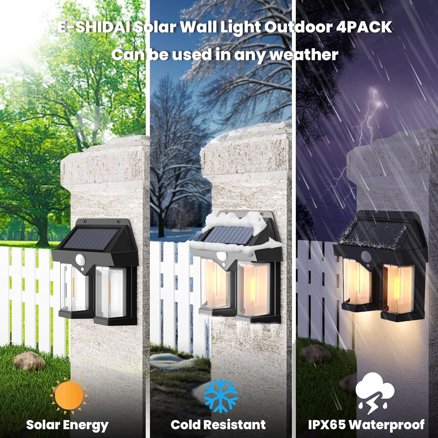 ソーラーパワーウォールライトヴィンテージガーデンヴィラ屋外モ - Outdoor Lighting With Outlet のレビューと価格