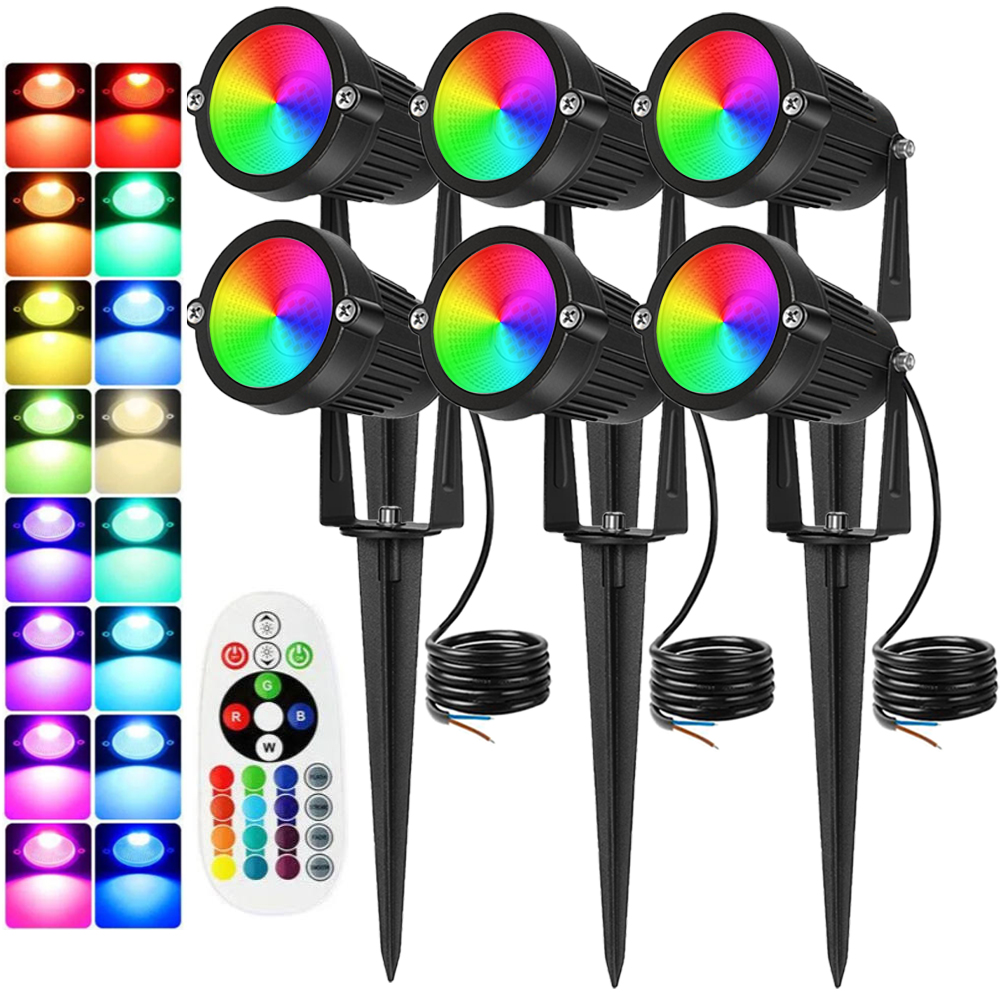 RGBW景観照明10Wリモコン付きスポットライト110V 2 - Outdoor Lighting Waterproof のレビューと価格