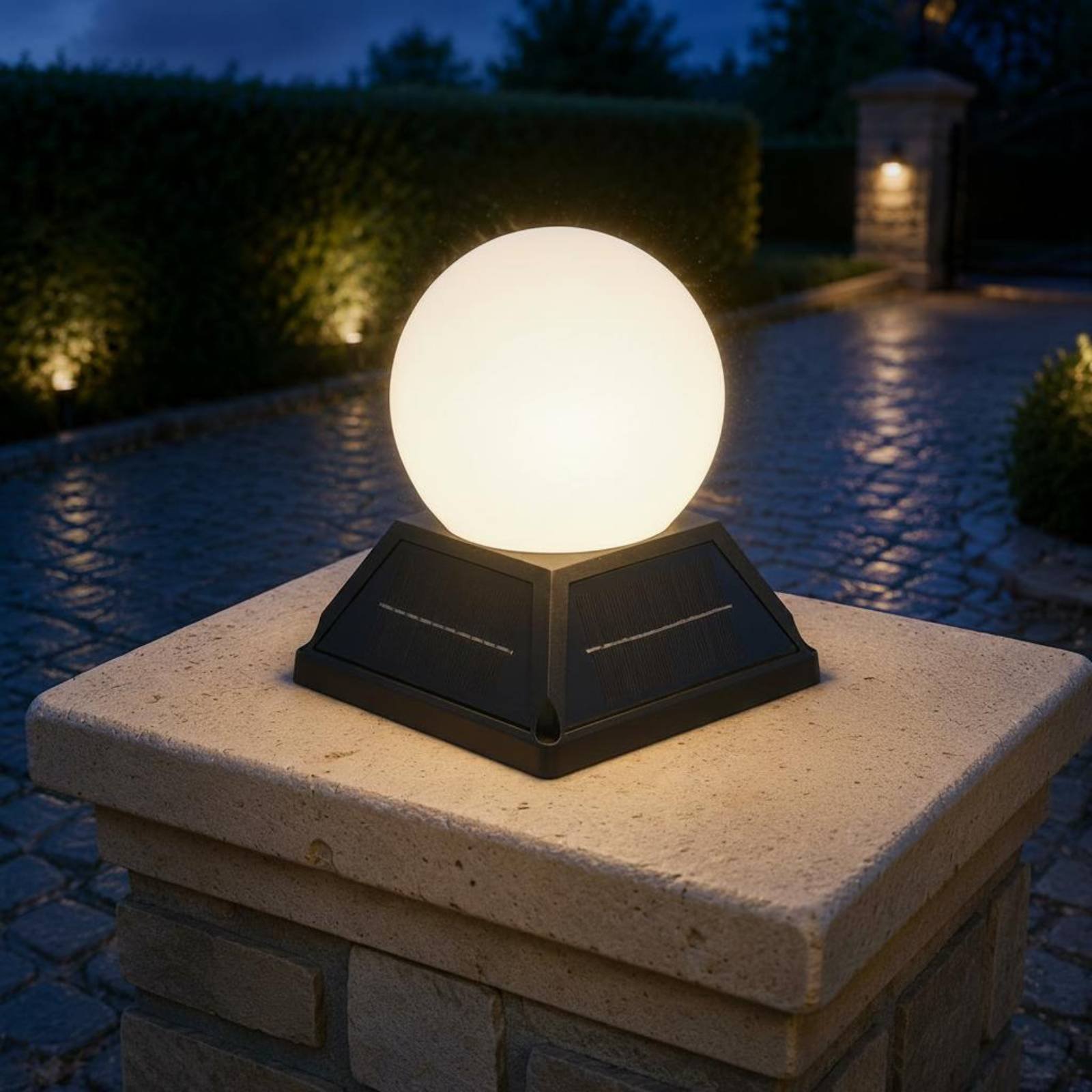 ソーラーポストキャップライトワイヤレスコントローラー制御ソー - Outdoor Lighting Ip65 のレビューと価格