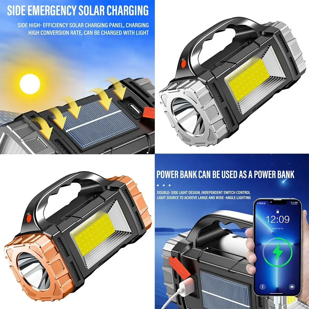 新しいアップグレード充電式ハイパワーソーラー LED 懐中電 - Photocell Outdoor Lighting のレビューと価格