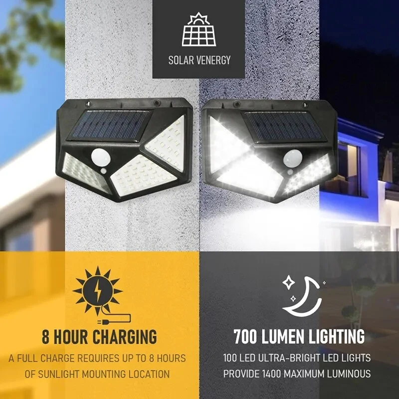 100Led 多機能ソーラーランプ屋外庭の装飾ソーラーライト - Photocell Outdoor Lighting のレビューと価格