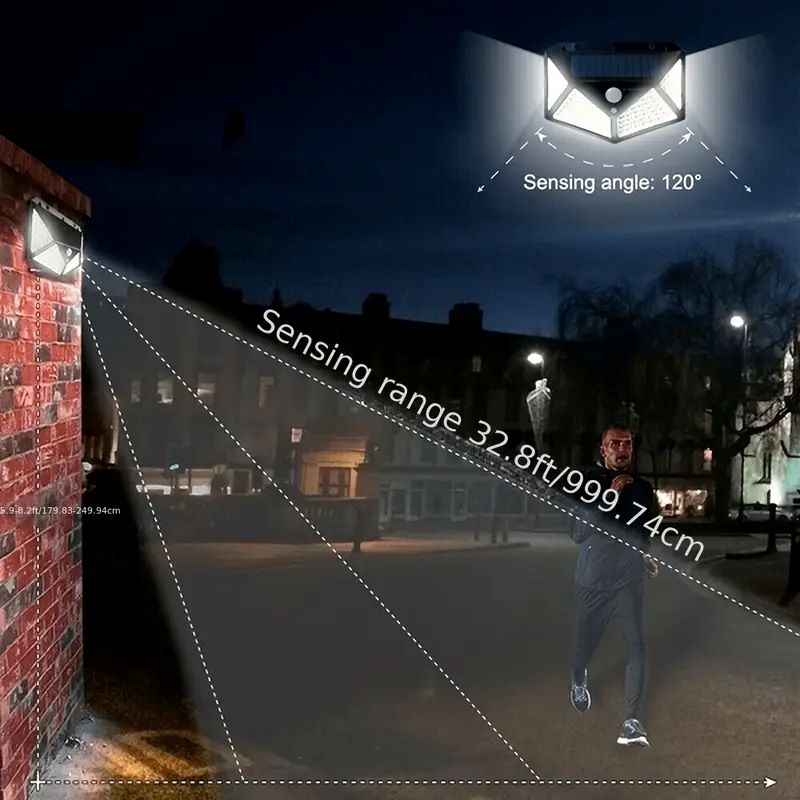 100LED屋外ソーラーガーデンライト、屋外モーションセンサ - Photocell Outdoor Lighting のレビューと価格
