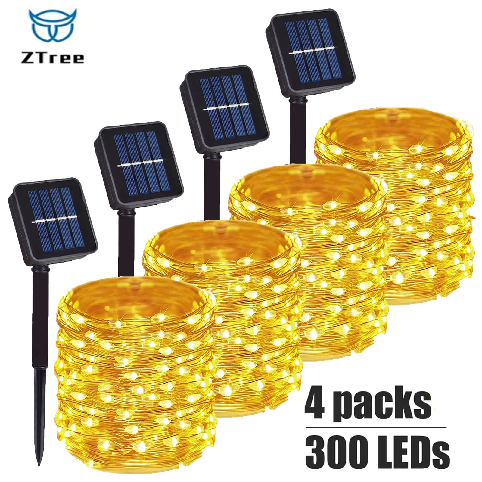 1 〜 4 個ソーラーストリングライト屋外防水 8 モードフ - Outdoor Lighting No Wiring のレビューと価格