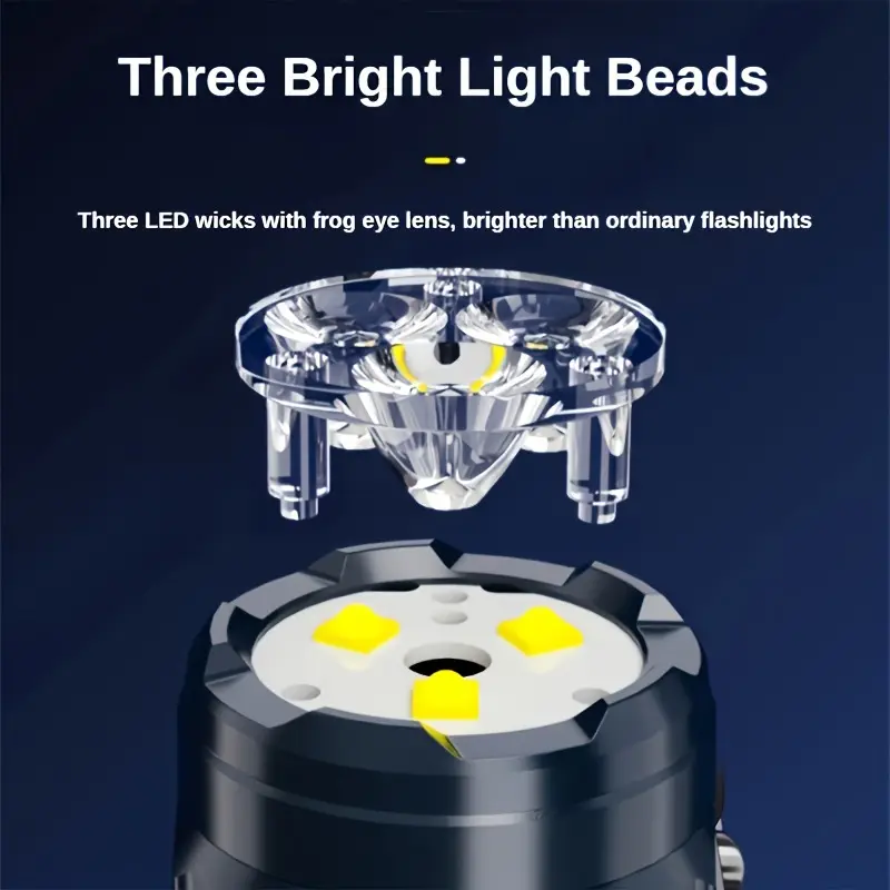 ペンクリップ付きミニ3LED懐中電灯、夜間歩行、ポータブル明 - Outdoor Lighting Brands のレビューと価格