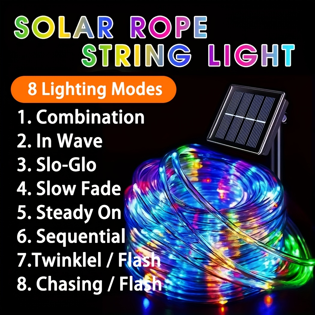 屋外ソーラーLEDフェアリーライト防水ロープチューブストリン - Photocell Outdoor Lighting のレビューと価格