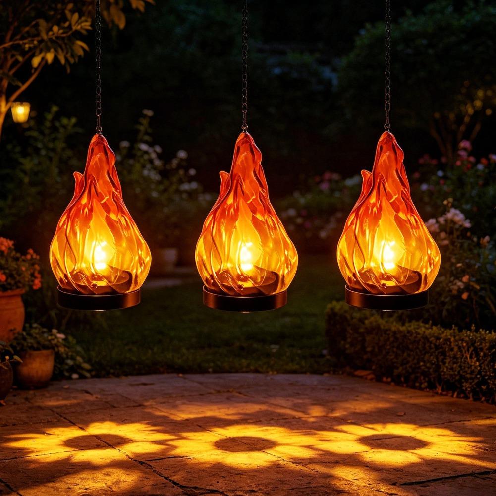 ソーラーフレームハンギングランタンライトIP65防水フリッカ - Outdoor Lighting Ip65 のレビューと価格