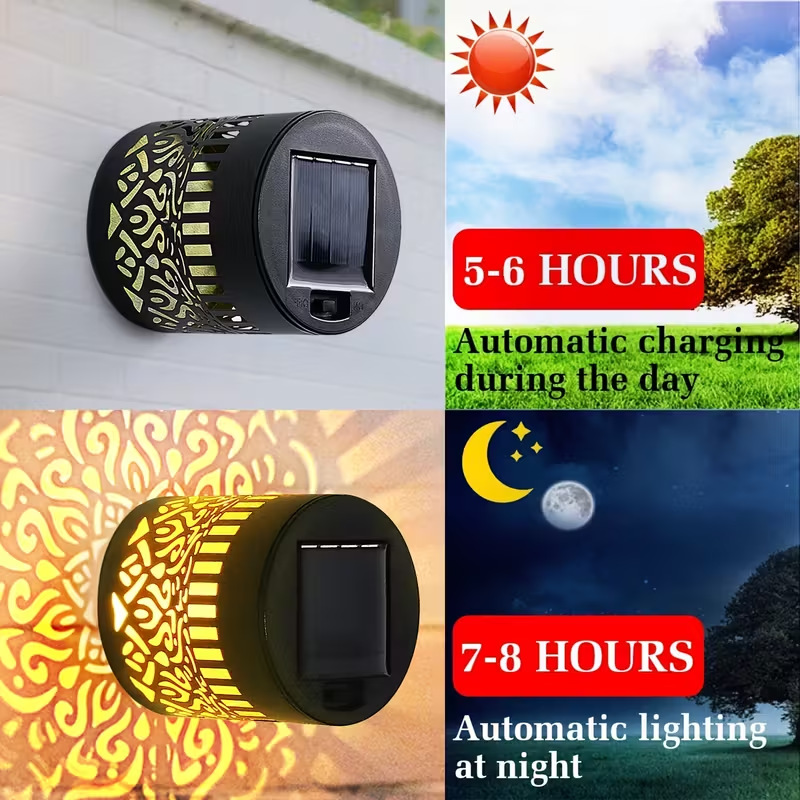 ソーラーLEDウォールライトマンダラプロジェクションランタン - Photocell Outdoor Lighting のレビューと価格