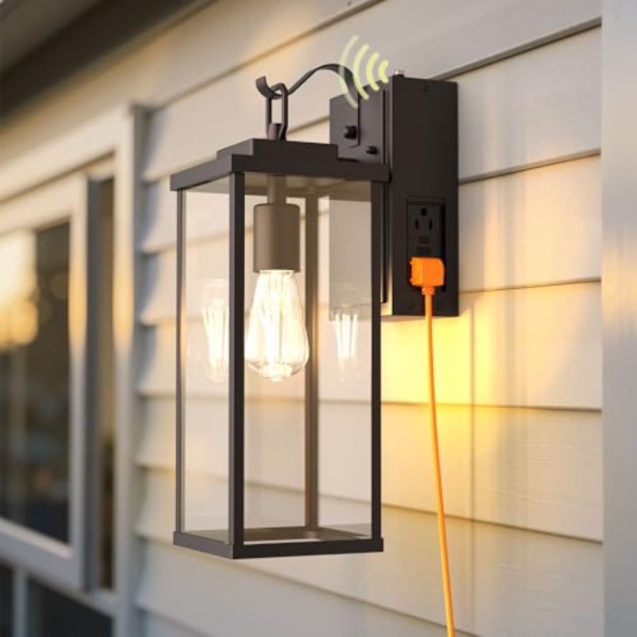 GFCIコンセント付きの改良型夕暮れから夜明けまで点灯する屋 - Outdoor Lighting No Outlet のレビューと価格