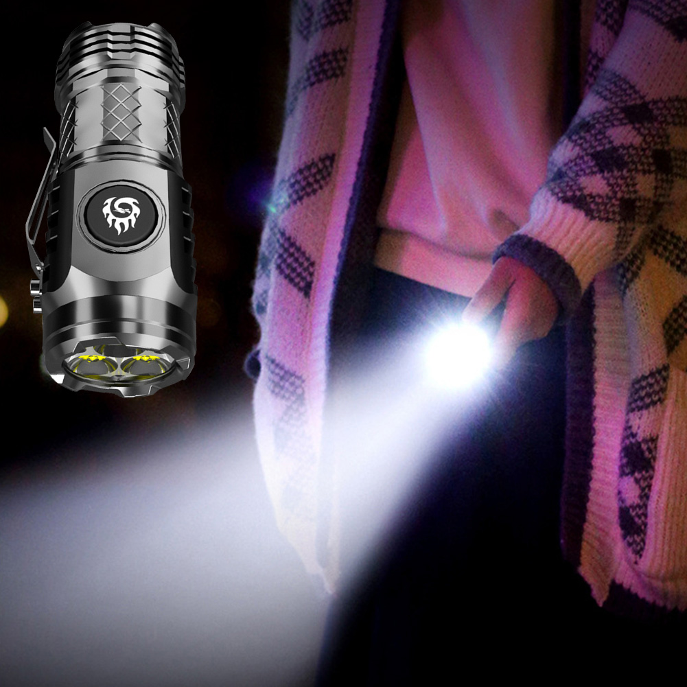 高強力戦術懐中電灯 3LED ミニキーホルダートーチ USB - Outdoor Lighting Brands のレビューと価格