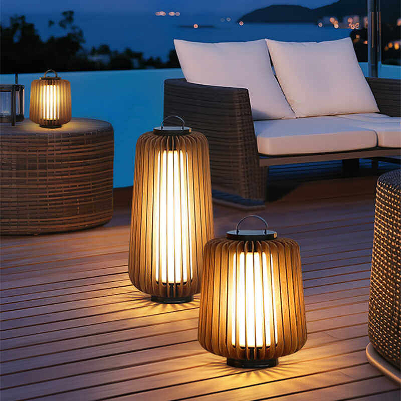 発光フロアランプ中庭ソーラーLED屋外照明非ソーラーランプ屋 - Outdoor Lighting Solar のレビューと価格