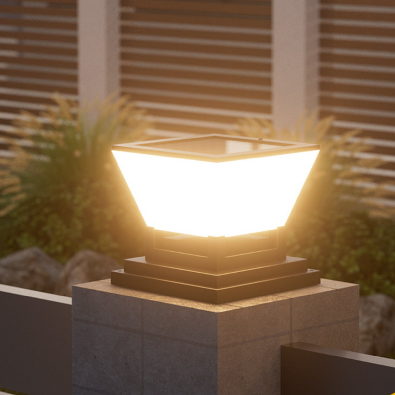 ソーラーポストライト防水ソーラーフェンスライトフェンスキャッ - Outdoor Lighting Ip65 のレビューと価格