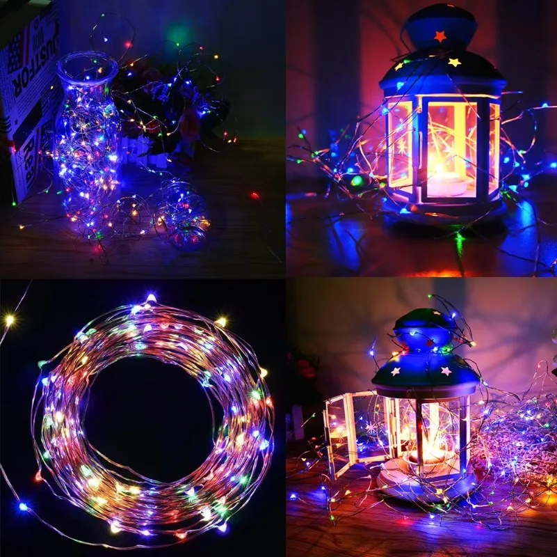 防水屋外ソーラーストリングライト,銅線クリスマスライト,パテ - Outdoor Lighting No Wiring のレビューと価格